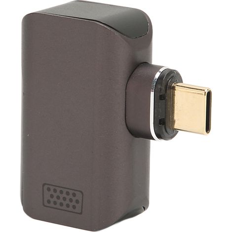 Adaptateur VGA vers USB-C magnétique 4K HD transmission 3D stéréo image, doré plaqué, convertisseur vidéo portable pour OS X. (1/5)