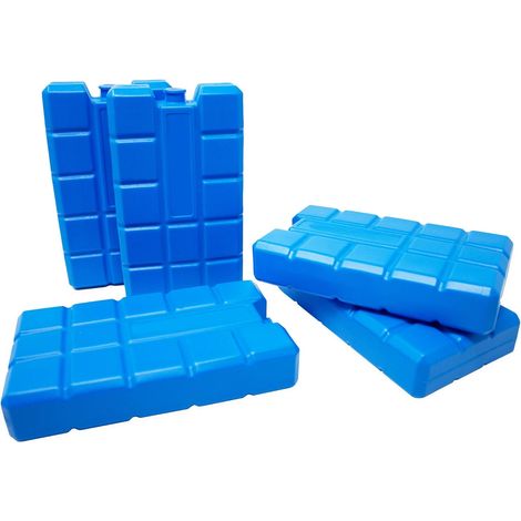 Lot de 6 sachets réfrigérants de 400 ml chacun 6 éléments réfrigérants bleus pour sacs ou boîtes isothermes (1/5)