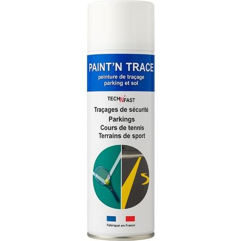 TECH N'FAST Bombe de peinture marquage au sol bleu 500 ml - Aérosol professionnel (1/2)