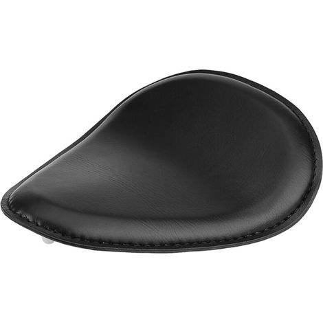 3" schwarzer Leder-Solositz für Custom-Motorräder, mit Stütze und Federung, ideal für Chopper und Bobber. (1/5)