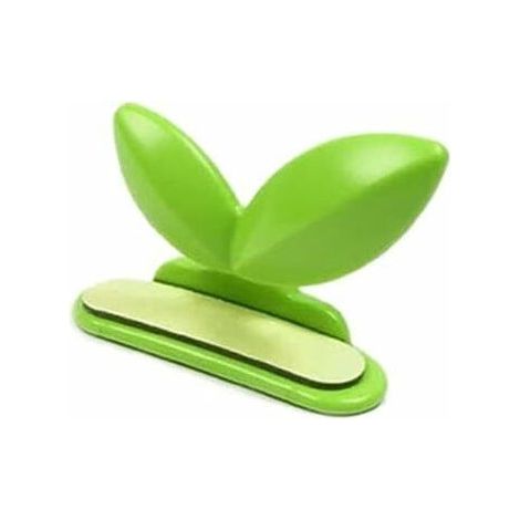 Dispositif de capsulage de Toilette créatif Étrange Couverture de Toilette en Forme de Feuille Verte Nécessités Quotidiennes de la Maison créative (Vert) (1/5)