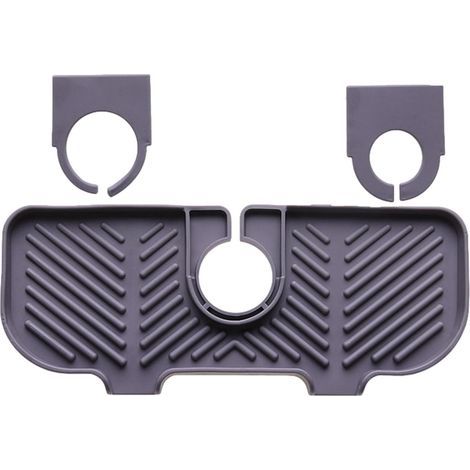 Alfombrilla de desagüe para grifo - Protector contra salpicaduras - Encimera, manija del grifo, a prueba de goteo (1/5)