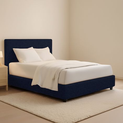Letto Matrimoniale Lichfield, Sfoderabile, Contenitore Made in Italy, Viola Scuro (1/5)