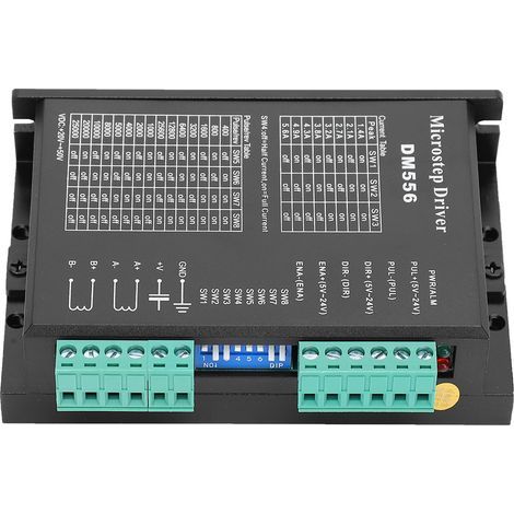 DM556 Schrittmotortreiber 20-50 VDC, hohe Präzision, Rauschunterdrückung, 200 kHz (1/5)