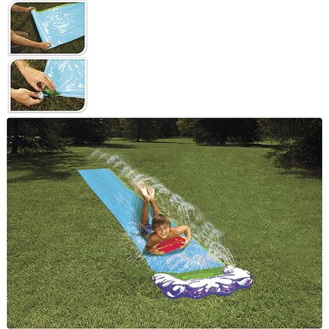 Rampa deslizante con agua, azul, 71 x 480 cm (1/2)
