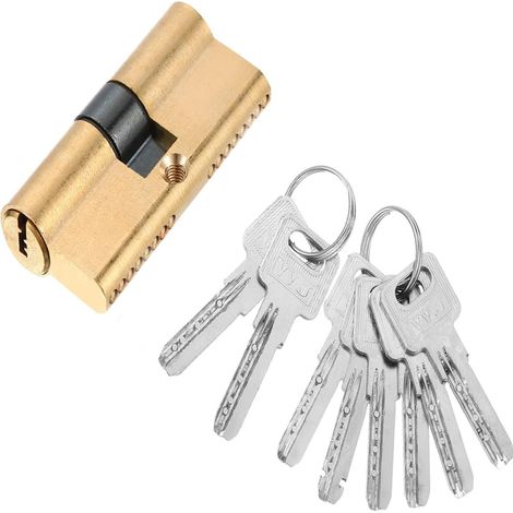 Serrure de porte de sécurité, 65 mm, en laiton, pour installation domestique et usage quotidien.-AquaForge (1/5)
