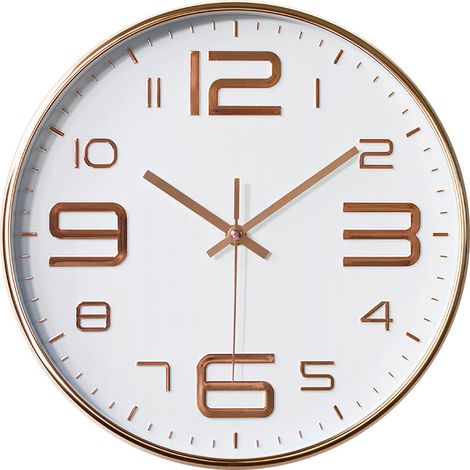 Horloge murale 30 cm sans tic-tac, mouvement quartz silencieux (1/2)