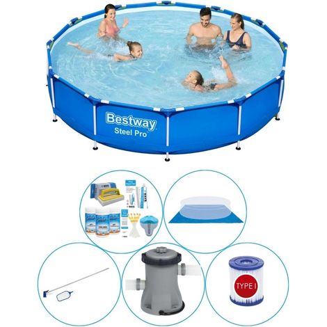 Bestway Bestway Steel Pro Ronde - 366x76 cm - 6-pièces S22104