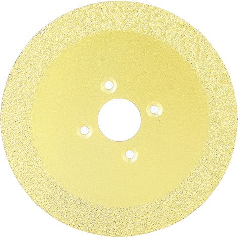 Disque de scie diamanté en fonte brasée, fibre de verre et marbre, 110 x 20 x 15 mm (1/4)