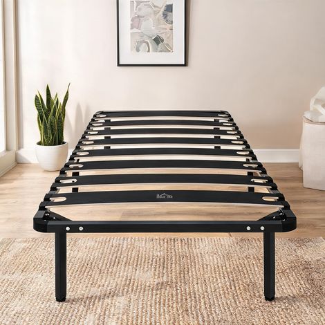 Canapé convertible en bois de peuplier acier 190 x 90 x 33 cm (1/5)