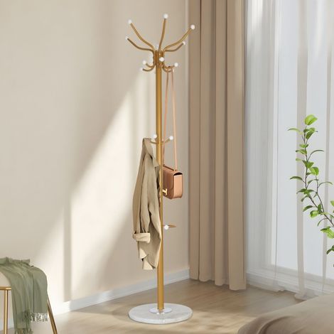 Appendiabiti con portaombrelli 16 ganci base in marmo