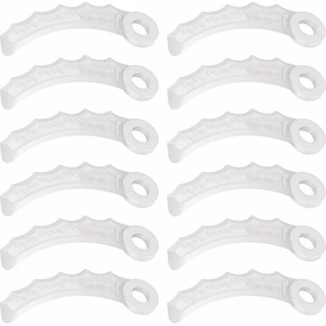 Makita 198426-9 Lot de 12 lames de rechange en plastique pour tondeuse à gazon Makita 198426-9 (1/4)
