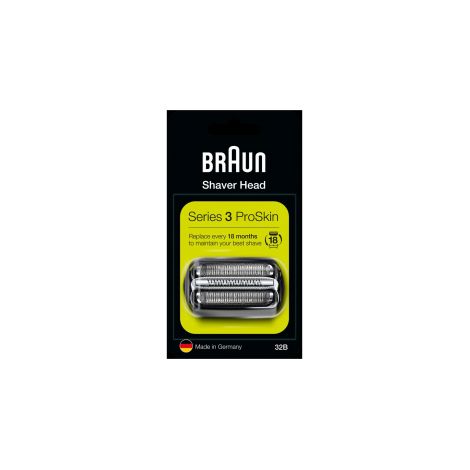 Braun F/C 32B-5 Testina Di Ricambio per Rasoio Braun 32B Nero (1/5)