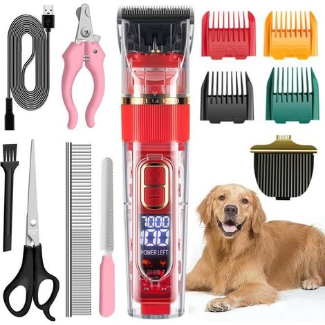 Tondeuses pour chiens professionnelles 3 vitesses à faible bruit pour chien chat (1/4)