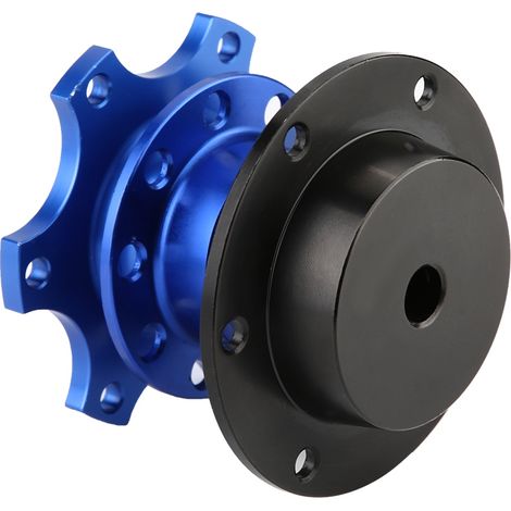 Schnellverschluss-Adapter-Naben-Set für Autolenkräder mit Schrauben, abnehmbar, blau, rennsportkompatibel (1/5)
