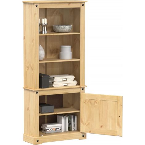 vidaXL Credenza Corona 74x38x170 cm in Legno Massello di Pino (1/5)
