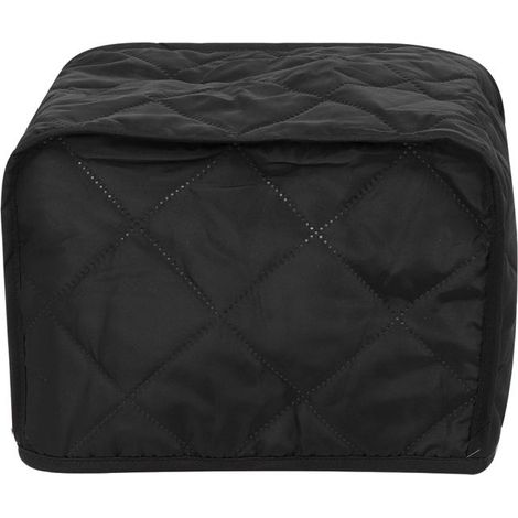 Housse Anti-Poussière pour Machine à Pain 2 Tranches, Protection Appareil Cuisine Noir 28x20.5x20.5cm (1/5)