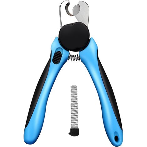 Coupe-ongles LED pour chien, illumine les ongles ou la lignée, coupe sûre 2 en 1 pour chat avec lime, double lumière bleu ciel (1/5)
