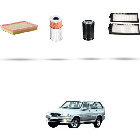 Kit tagliando 4 filtri compatibile con Chevrolet Musso 2.2 TD 74kw dal 1999 (1/5)