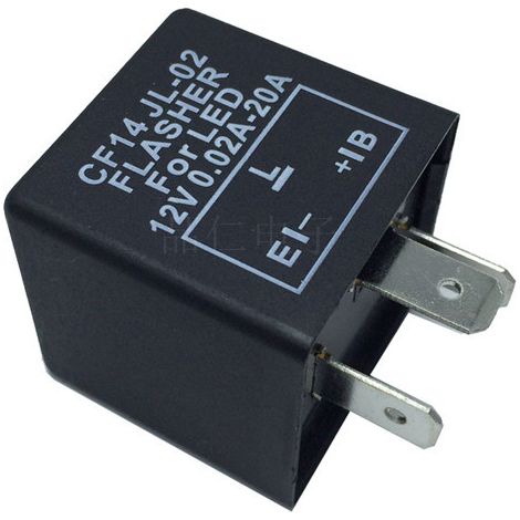 CF14 Flache LED-Leuchte, universeller Kfz-Blinker, dreipoliges 12-V-Gleichstromgerät (1/3)