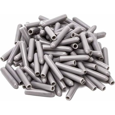 EASYCOMFORT 120 Pièces Capuchons Pour Lave-Vaisselle, Diamètre intérieur 3MM PVC Housse De Protection, Panier à Vaisselle,325mm (Gris) (1/5)