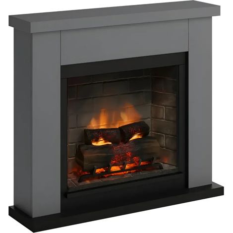 Camino Elettrico Tagu Frode PowerFlame2 Grigio 1600W (1/5)