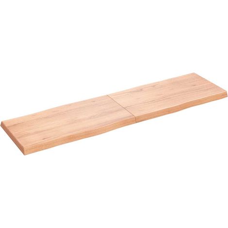 Dessus de table Dessus de bureau Plateau de table bois massif traité bordure assortie