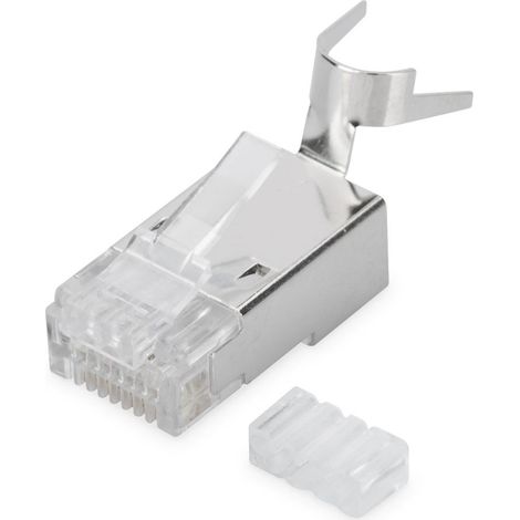 DIGITUS Modularstecker für Rundkabel, CAT 6A, geschirmt