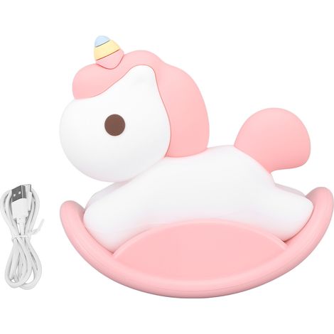 Wiederaufladbare Silikon-LED-Leuchte mit USB-Anschluss für Kinder mit Muster (1/4)