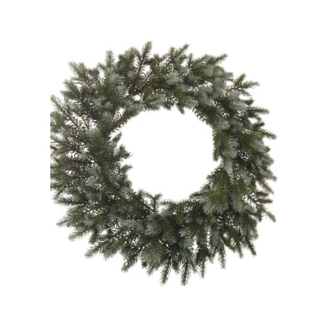 Corona c/punte argento D60cm Flora