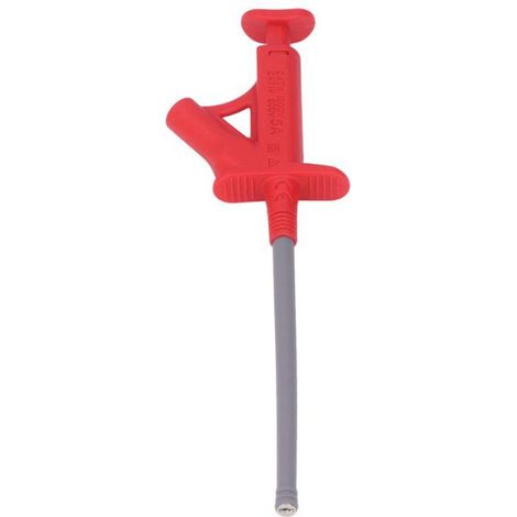 Pince à Crochet - Pour Multimètre - Câble Flexible 300 mm - Courant Automatique - Rouge - 1 Pièce (1/5)