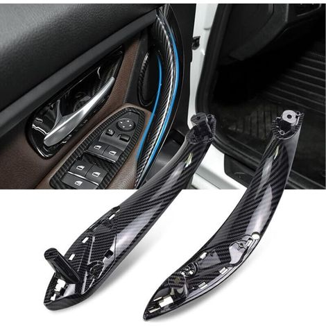 Weitere Autoersatzteile kompatibel mit BMW 3er F30, F31, F34, F80, linker innerer Türgriff + rechter Türgriff für 4er F32, F33, F36, F82, F83 (Kohlefaser). (1/3)