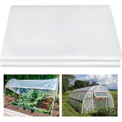 Bache pour Serre 2 x 3 m Bache Transparente Exterieur de Protection Plastique Réutilisable et Imperméable (1/5)