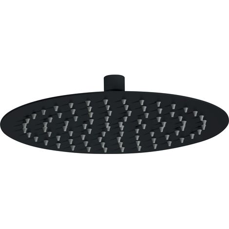 Deante Elegante Duschkopf schwarz matt 250 mm Edelstahl