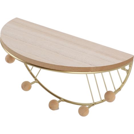 Moderne, fächerförmige Wandregale, strukturierte Oberfläche, raffiniertes Design, schwebend, für Wohnzimmer, Schlafzimmer, Büro, goldfarben. (1/5)