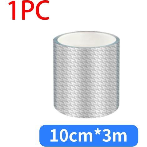 (10 cm x 3 m) Film protecteur de seuil de porte SEAMETAL en fibre de carbone 3D pour voiture : protection anti-rayures,adhésif,résistant à l'usure et imperméable (1/3)