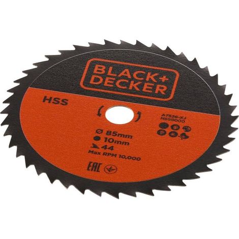 Hoja Black and Decker Hss 85 mm agujero 10 mm 44 dientes (1/2)