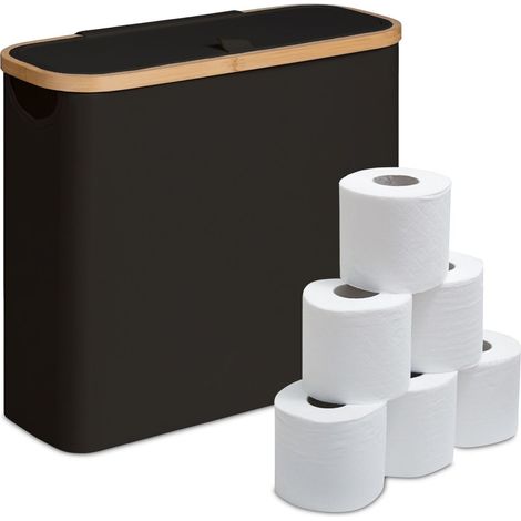 Toilet Paper Holder, Fabric, Holds 12 Rolls (1/5)