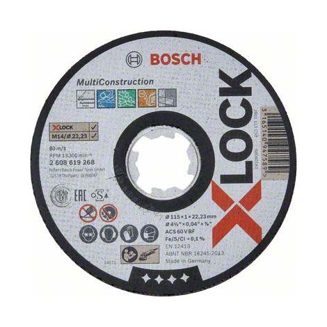 Bosch PRO Multi Material X-Lock Trennscheibe 115 x 1 x 22,23 mm - 2608619268 (1/5)