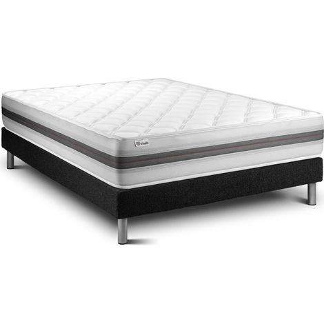 Matratzen- und Lattenrost-Set 140x190 cm - Vitalmemo Back