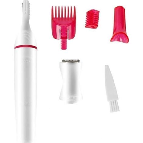 Rasoir électrique 4-en-1 électrique femmes cheveux rasoir sourcil nez Bikini tondeuse à cheveux batterie non incluse (1/5)