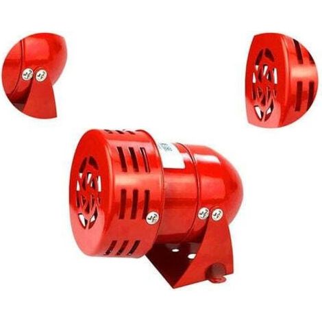 Sirène d'alarme extérieure 220V – Volume 120 dB – Métal haute résistance – Pour systèmes d'alerte d'urgence et industriels - 120dB (1/4)