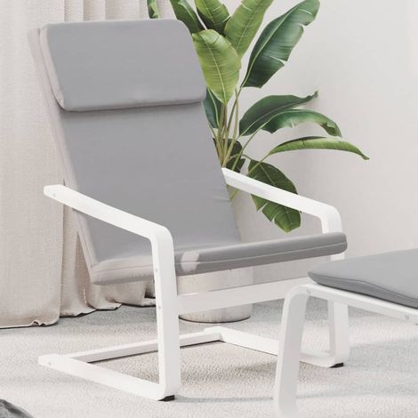 Chaise de relaxation Chaise de salon Gris clair Tissu 97937 (1/5)