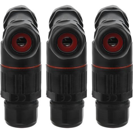 Wasserdichter IP68-Stecker, 3-adriges T-förmiges Elektrokabel, Zubehör für den industriellen Außenbereich, 3 Stück (1/5)
