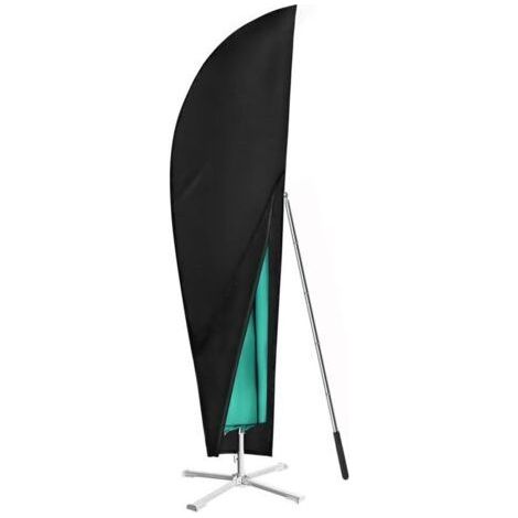 Parasol Protective Cover, Waterproof 420D Oxford Fabric Offset Parasol Cover, Telescopic Pole and Mountaineering Buttons, for Offset Parasol (265 x 40/70/50 cm) (1/4)