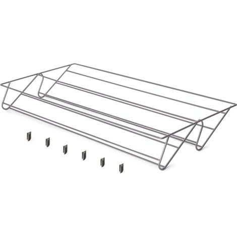 Emuca Cajón zapatero para armarios y vestidores Quartz, 740 (M90), Acero, Titanio - (1/5)