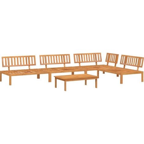 Maison Exclusive - Set Divano Pallet da Giardino 5 pz in Legno Massello di Acacia