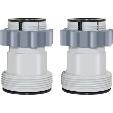 38-mm- und 32-mm-Poolschlauchadapter, Poolschlauchverbinder für Intex 10722, Bestway, Coleman (2er-Pack) (1/5)