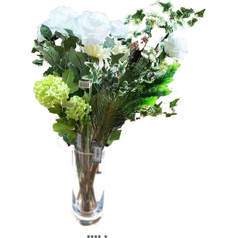 Superbe bouquet de fleurs artificielles création HIVER H 60 cm