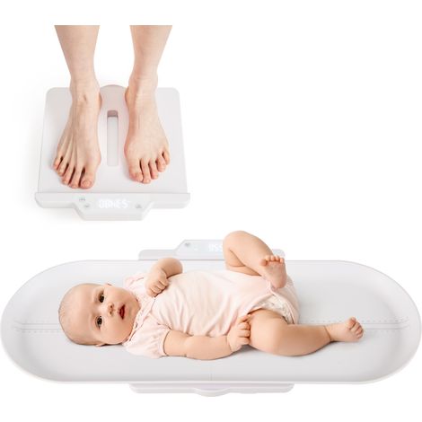 COSTWAY Smart Baby Scale Infant Scale w/Detachable Tray for Body Weight-White